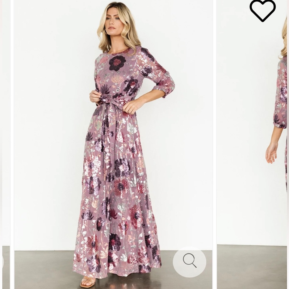 Baltic Born Floral Maxi Dress in Lilac
